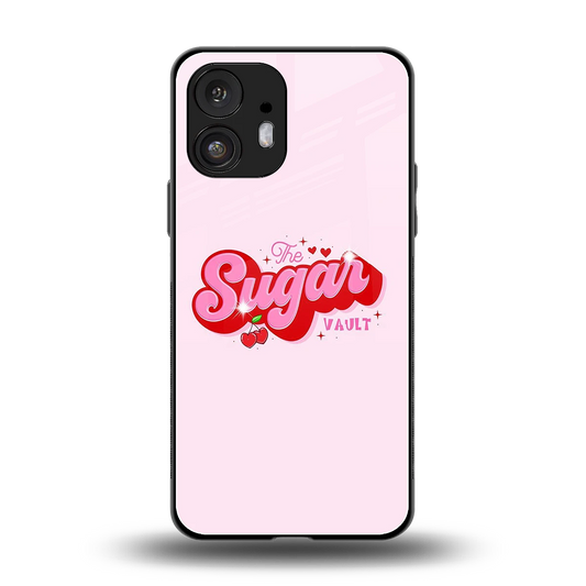 Sugar Vault back phone cover | glass case for nothing phone 2