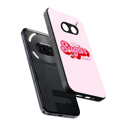 Sugar Vault sleek nothing phone 2a cover with tempered glass back and TPU edges
