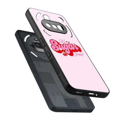 Sugar Vault sleek nothing phone 3a cover with tempered glass back and TPU edges