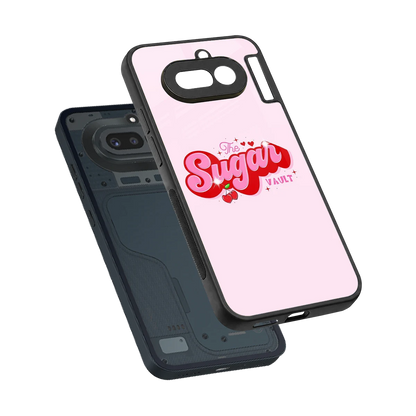 Sugar Vault sleek nothing phone 4a cover with tempered glass back and TPU edges