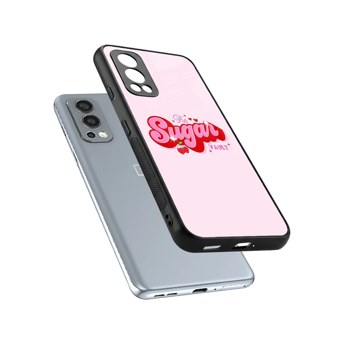 Sugar Vault sleek oneplus nord 2 cover with tempered glass back and TPU edges