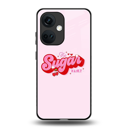 Sugar Vault back phone cover | glass case for oneplus nord ce 3