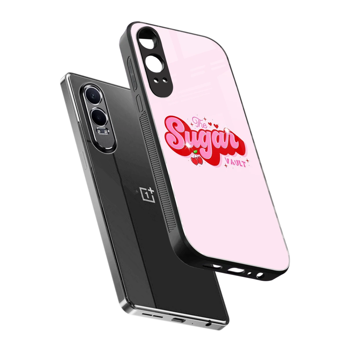 Sugar Vault sleek oneplus nord ce 4 lite cover with tempered glass back and TPU edges