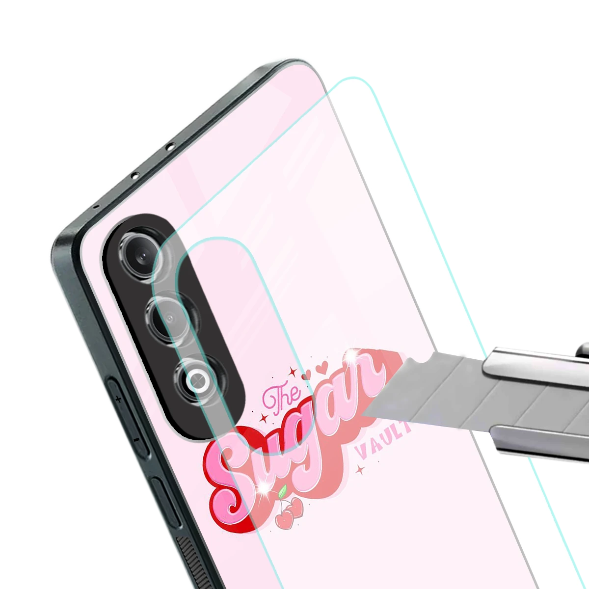 Sugar Vault stylish phone case for oneplus nord ce 4 | glossy glass and slim fit