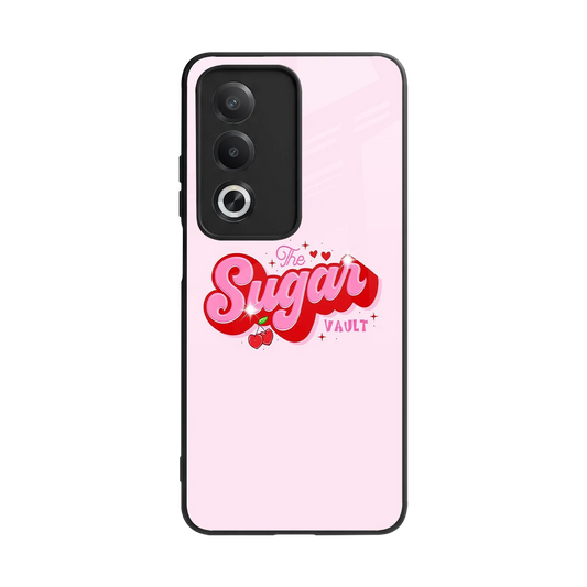 Sugar Vault back phone cover | glass case for oppo a3 pro