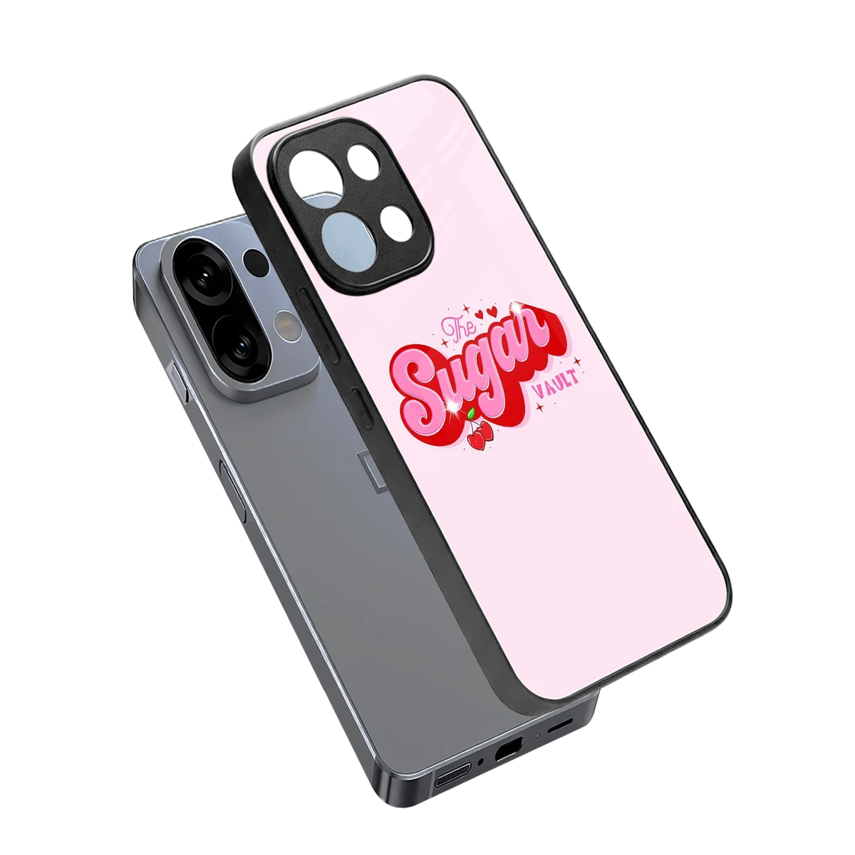 Sugar Vault sleek oppo k13 5g cover with tempered glass back and TPU edges