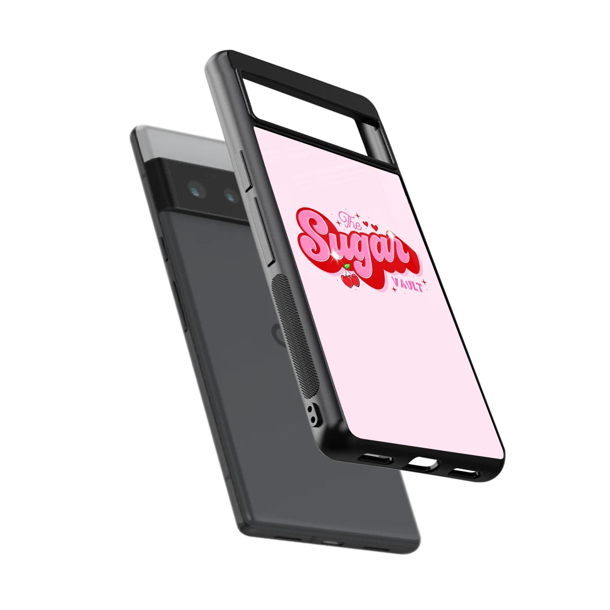 Sugar Vault sleek google pixel 6 pro cover with tempered glass back and TPU edges