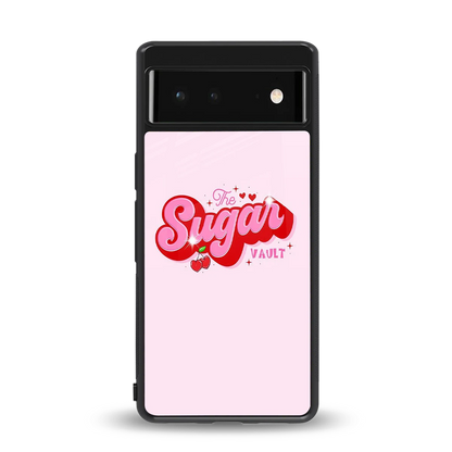 Sugar Vault back phone cover | glass case for google pixel 6