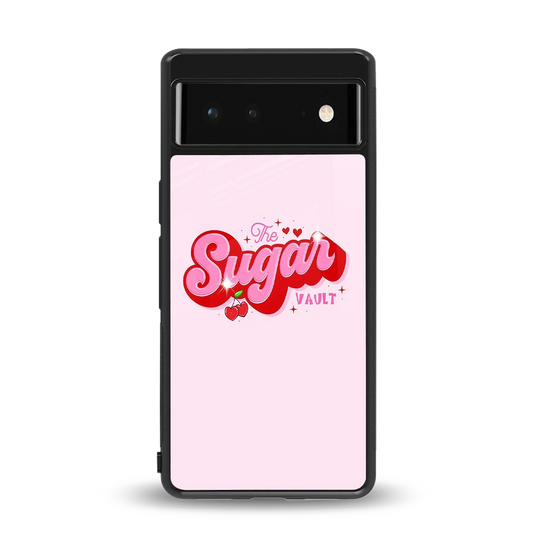 Sugar Vault back phone cover | glass case for google pixel 6