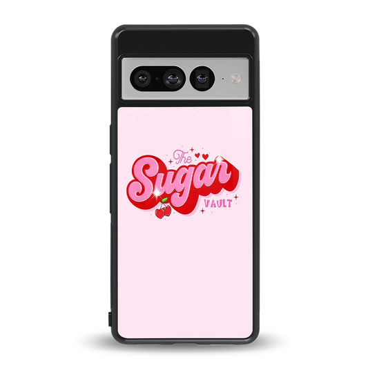 Sugar Vault back phone cover | glass case for google pixel 7 pro