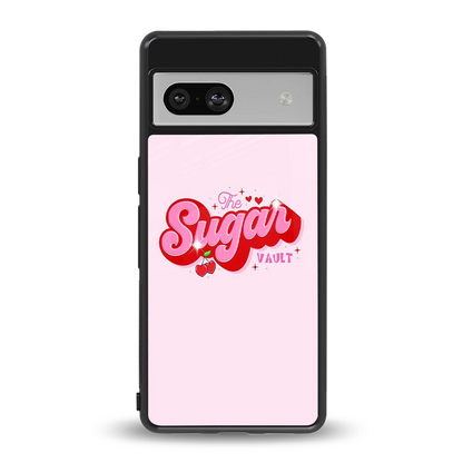 Sugar Vault back phone cover | glass case for google pixel 7