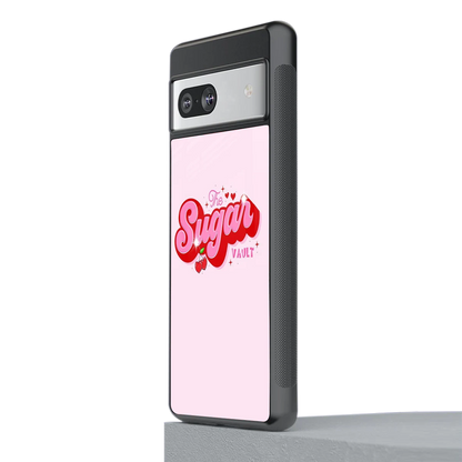 Sugar Vault stylish phone case for google pixel 7 | glossy glass and slim fit