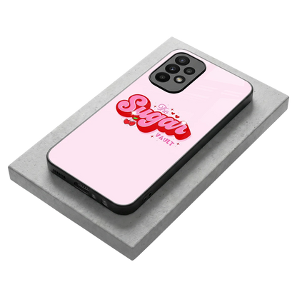 Sugar Vault stylish phone case for samsung galaxy a23 | glossy glass and slim fit
