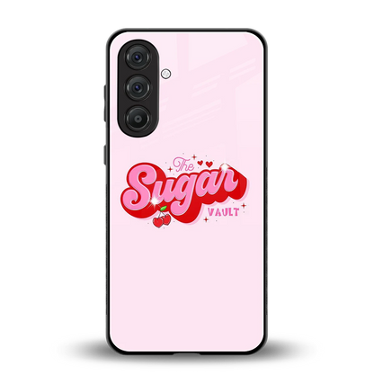Sugar Vault back phone cover | glass case for samsung galaxy a55 5g