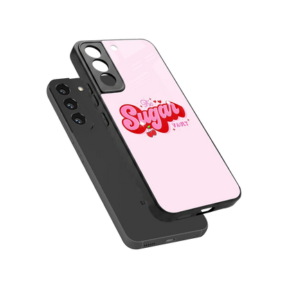Sugar Vault sleek samsung galaxy s22 cover with tempered glass back and TPU edges