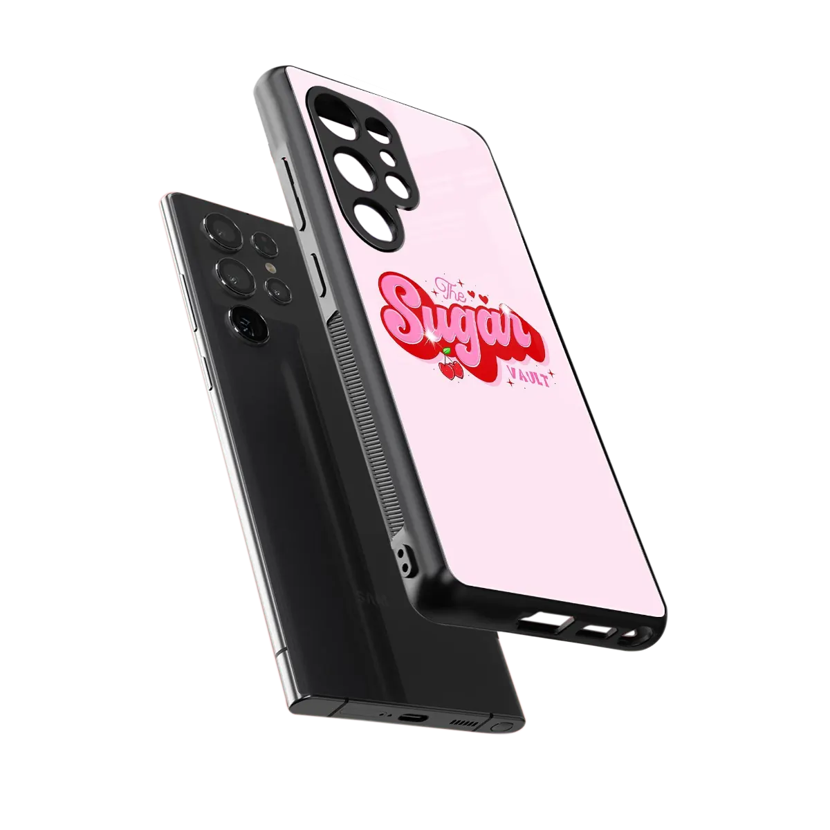 Sugar Vault sleek samsung galaxy s25 ultra cover with tempered glass back and TPU edges
