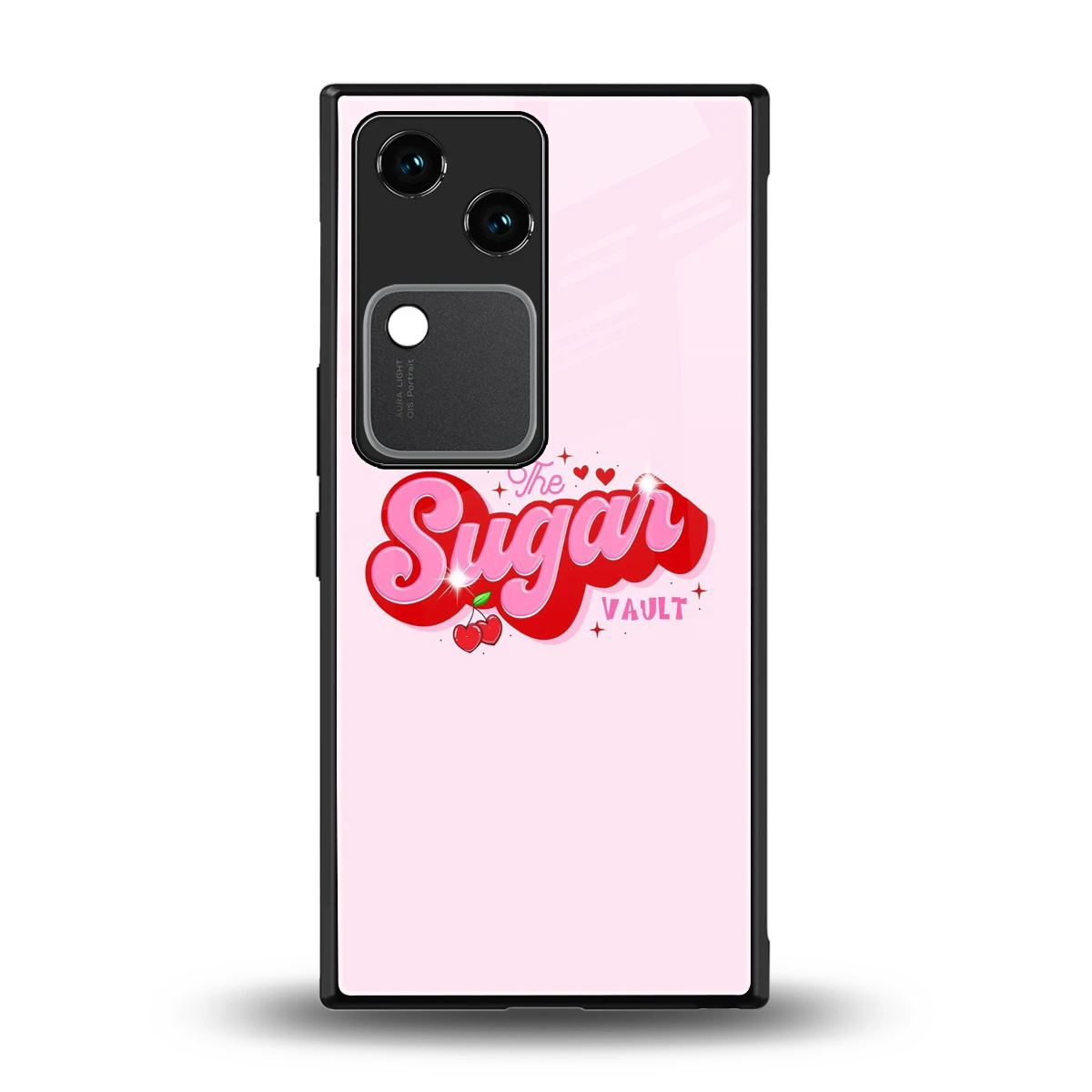 Sugar Vault back phone cover | glass case for vivo v30