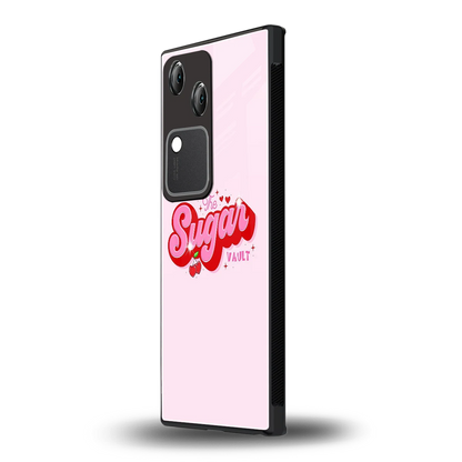Sugar Vault vivo v30 mobile cover | shockproof glass phone case