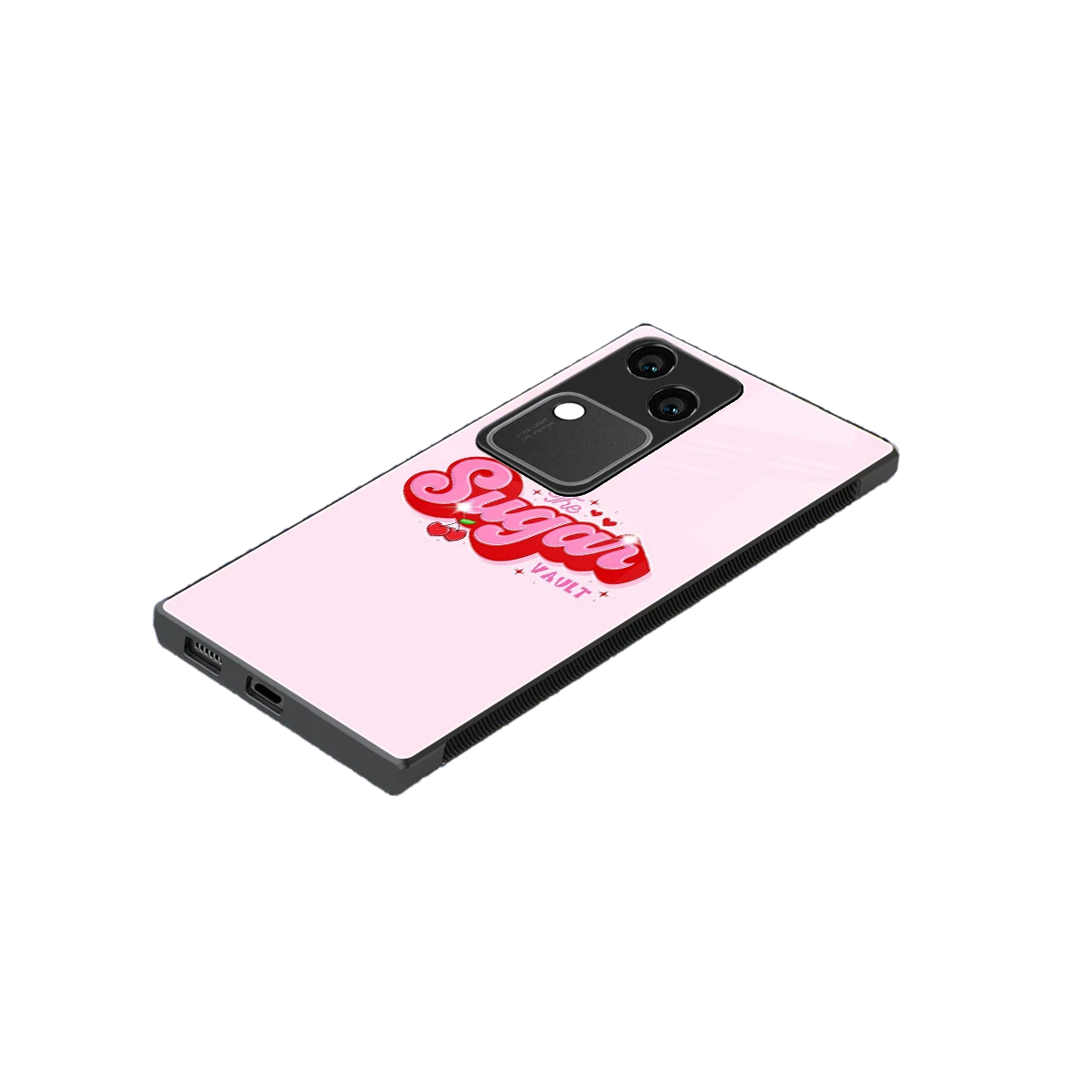 Sugar Vault stylish phone case for vivo v30 | glossy glass and slim fit