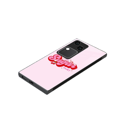 Sugar Vault stylish phone case for vivo v30 | glossy glass and slim fit