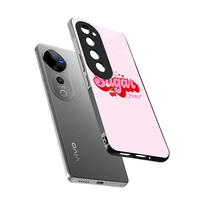 Sugar Vault sleek vivo v40 pro cover with tempered glass back and TPU edges
