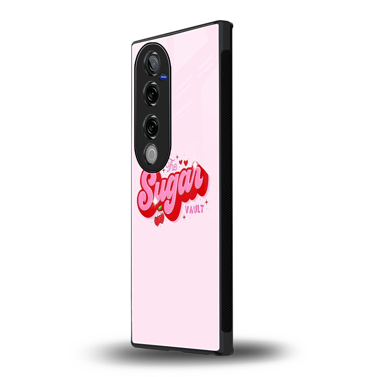 Sugar Vault vivo v40 pro mobile cover | shockproof glass phone case