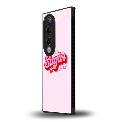 Sugar Vault vivo v40 pro mobile cover | shockproof glass phone case