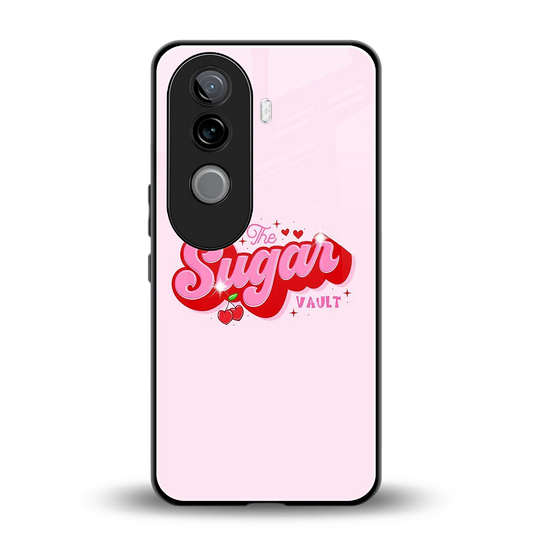 Sugar Vault back phone cover | glass case for vivo v40e