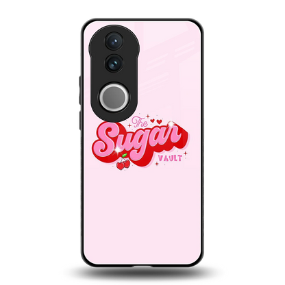 Sugar Vault back phone cover | glass case for vivo v50