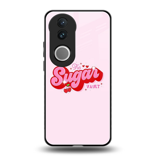Sugar Vault back phone cover | glass case for vivo v50
