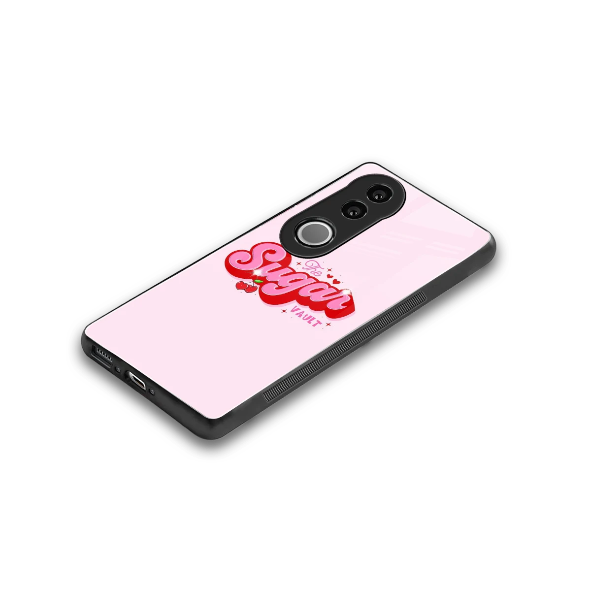 Sugar Vault stylish phone case for vivo v50 | glossy glass and slim fit