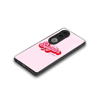 Sugar Vault stylish phone case for vivo v50 | glossy glass and slim fit
