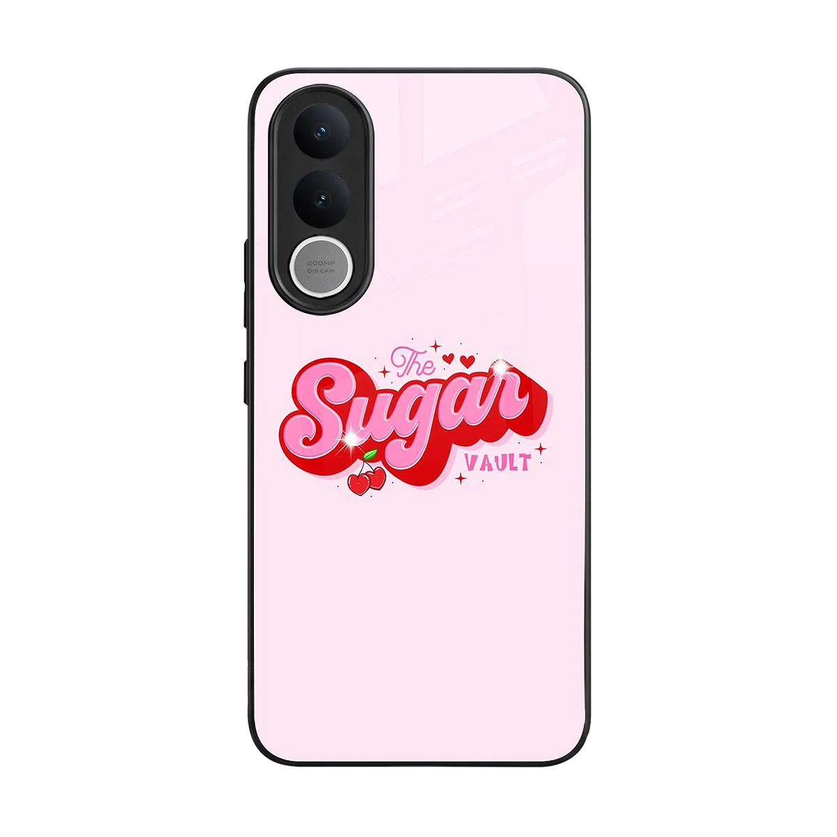 Sugar Vault back phone cover | glass case for vivo v70 fe