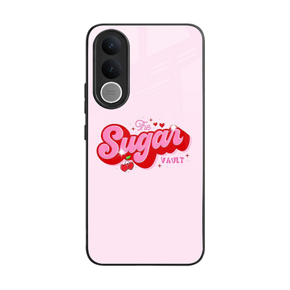 Sugar Vault back phone cover | glass case for vivo v70 fe