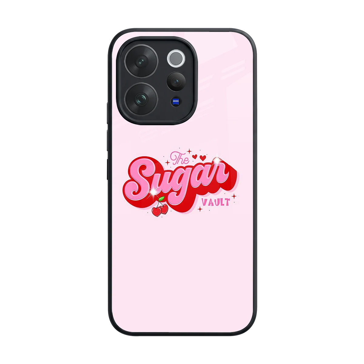 Sugar Vault back phone cover | glass case for vivo v70