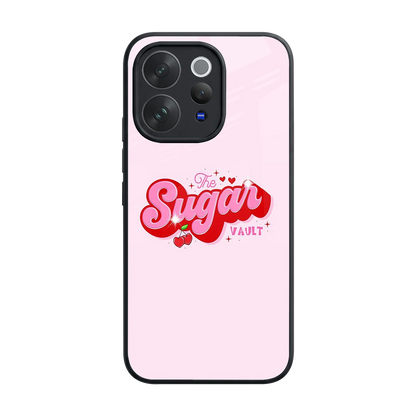 Sugar Vault back phone cover | glass case for vivo v70