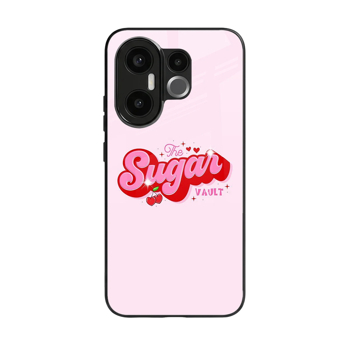 Sugar Vault back phone cover | glass case for vivo x200 fe