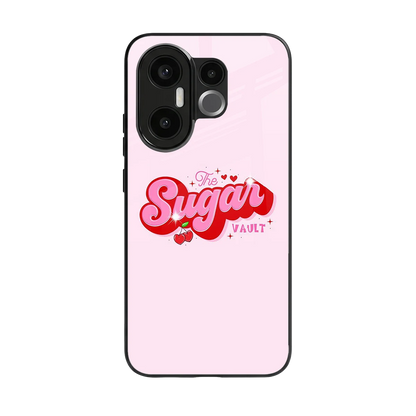 Sugar Vault back phone cover | glass case for vivo x200 fe