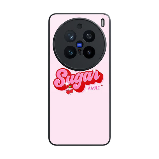 Sugar Vault back phone cover | glass case for vivo x200 pro