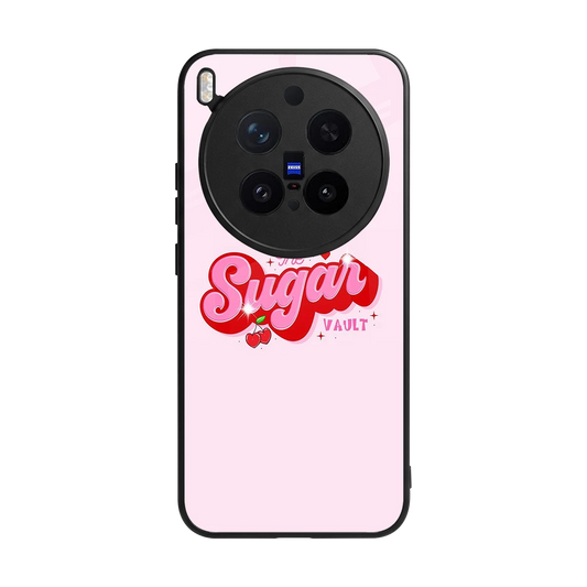 Sugar Vault back phone cover | glass case for vivo x300 pro