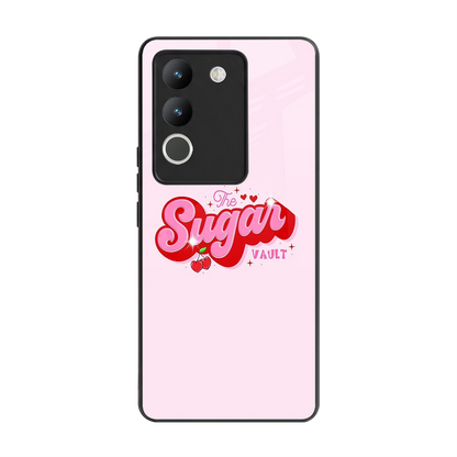 Sugar Vault back phone cover | glass case for vivo y200 5g