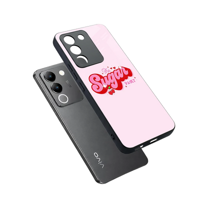 Sugar Vault sleek vivo y200 5g cover with tempered glass back and TPU edges