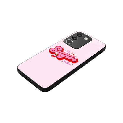Sugar Vault stylish phone case for vivo y200 5g | glossy glass and slim fit