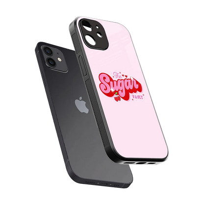 Sugar Vault sleek iphone 12 cover with tempered glass back and TPU edges