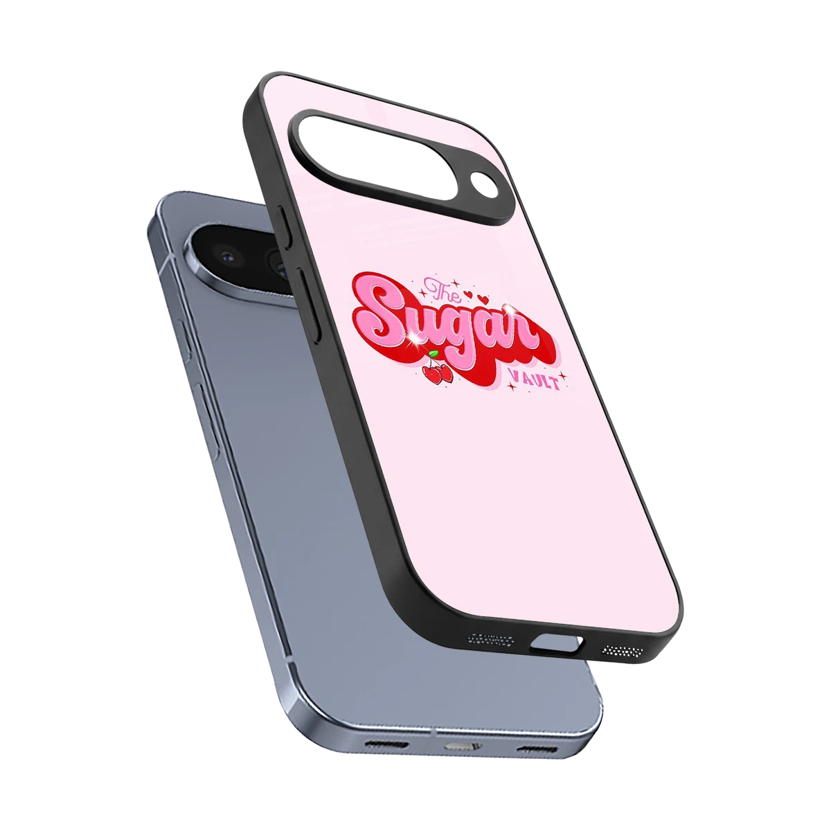 Sugar Vault sleek google pixel 10 cover with tempered glass back and TPU edges