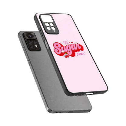 Sugar Vault sleek redmi note 11 pro cover with tempered glass back and TPU edges