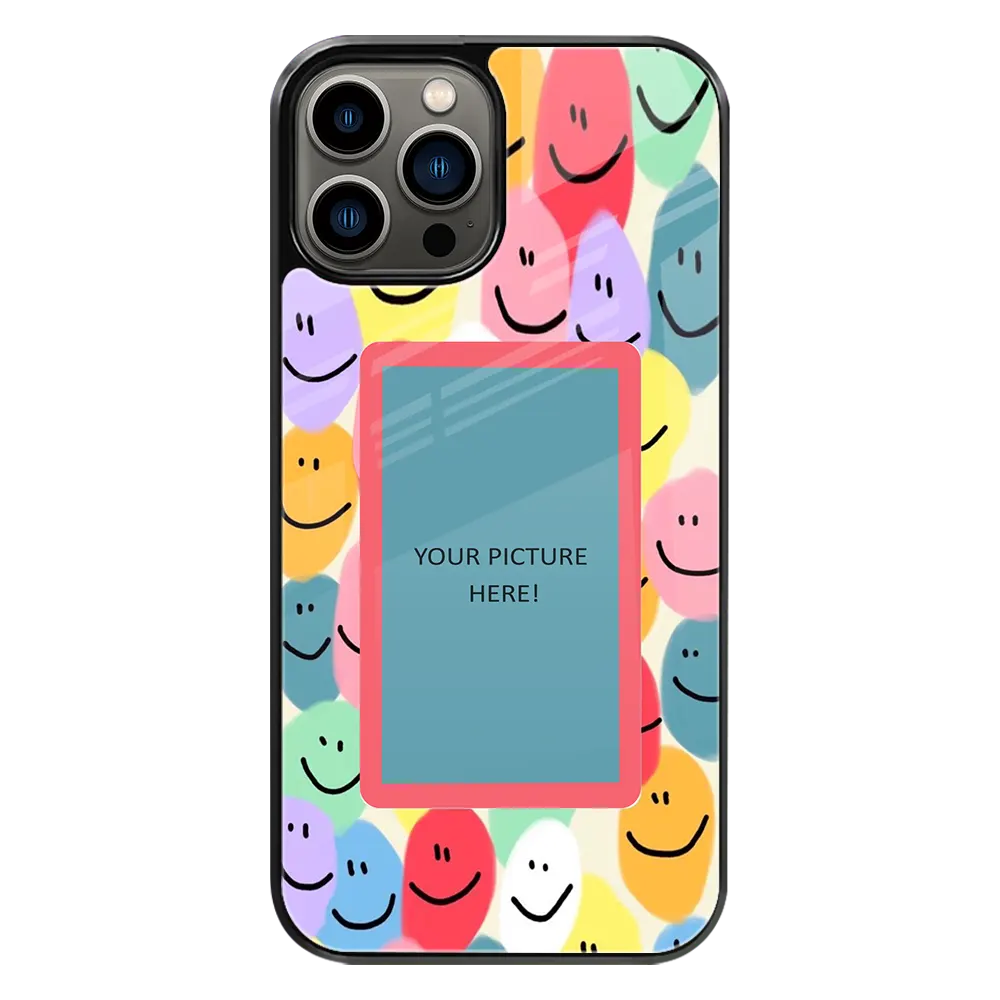 Polaroid Personalised Glass Phone Case