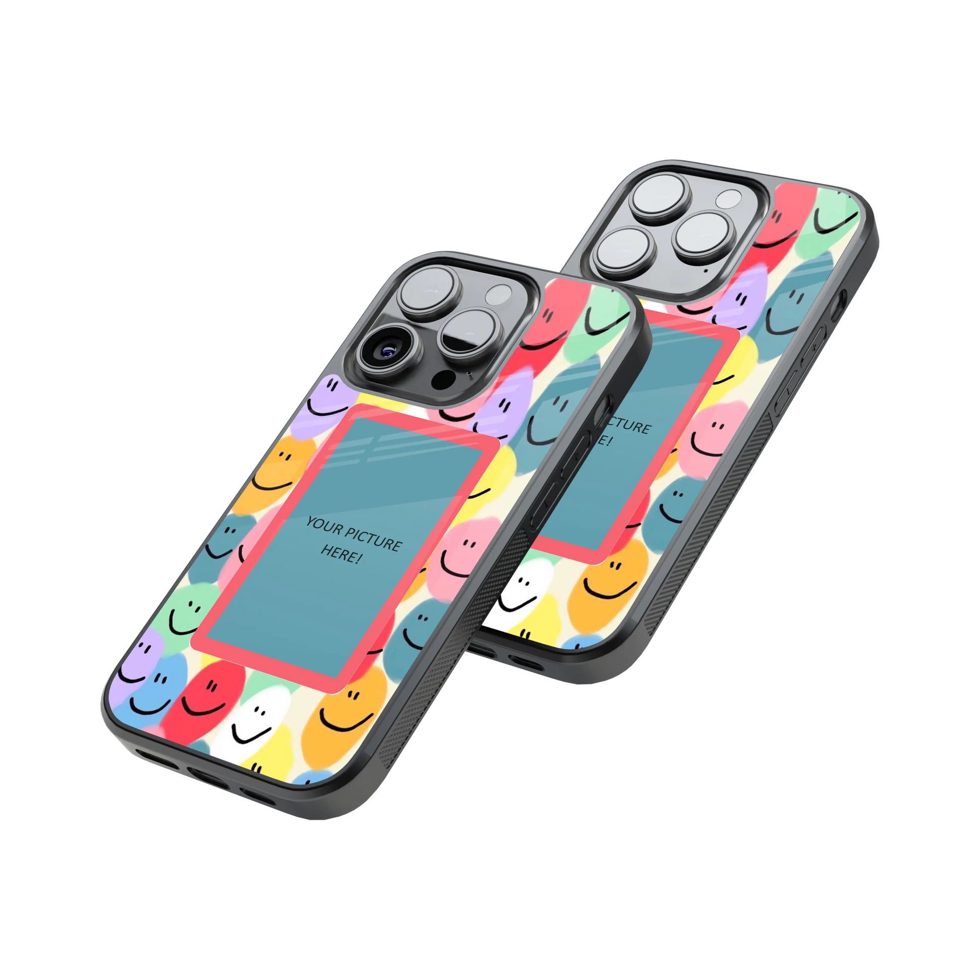 Polaroid Personalised Glass Phone Case