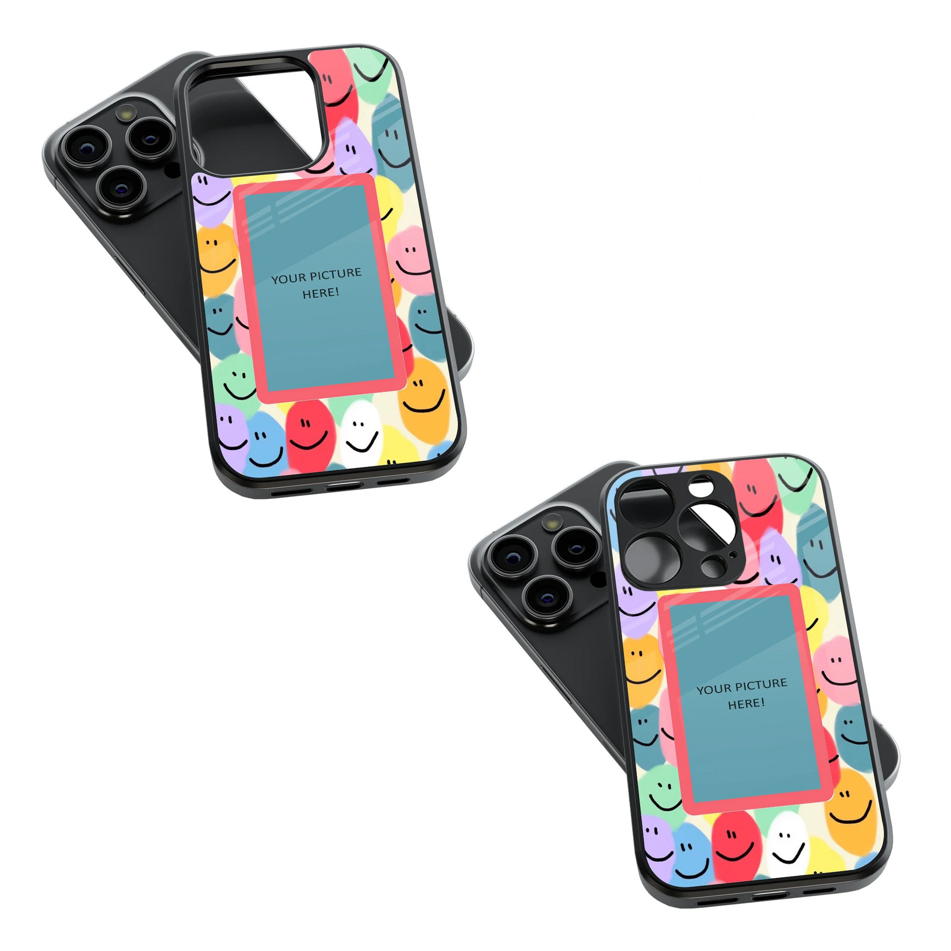 Polaroid Personalised Glass Phone Case