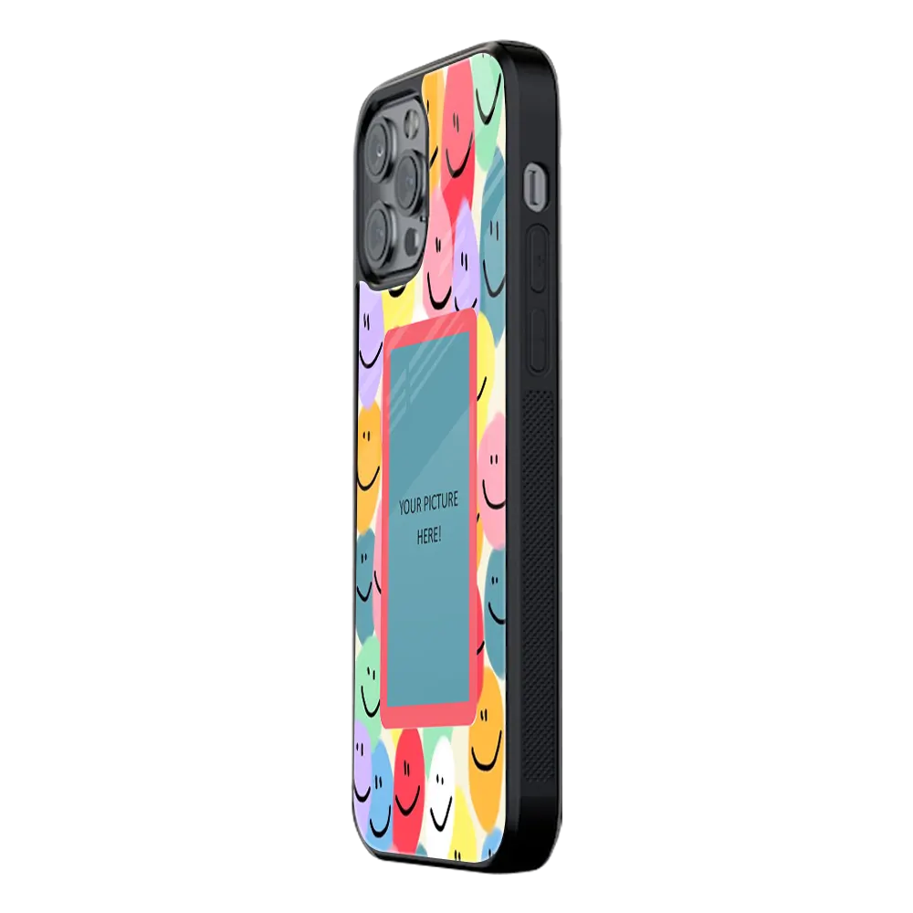 Polaroid Personalised Glass Phone Case